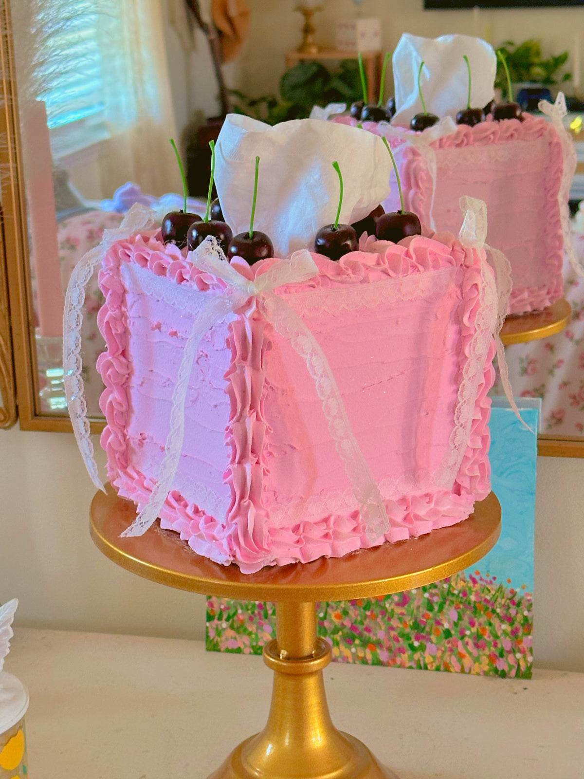 Lace Coquette Tissue Box Cover 🩰🎀