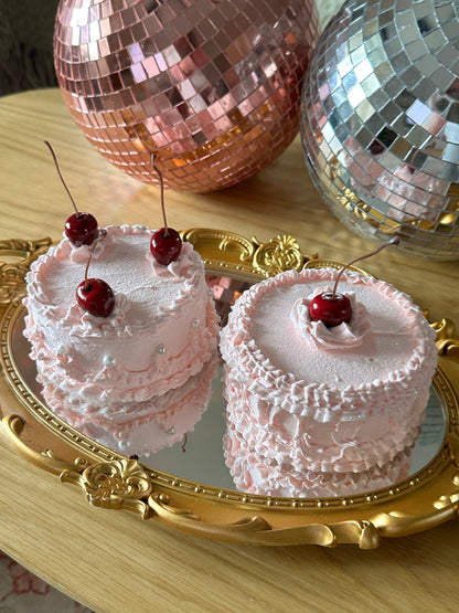 Light Pink Small Cakes 🍰 (Set of 2) ✌️🍒🌸