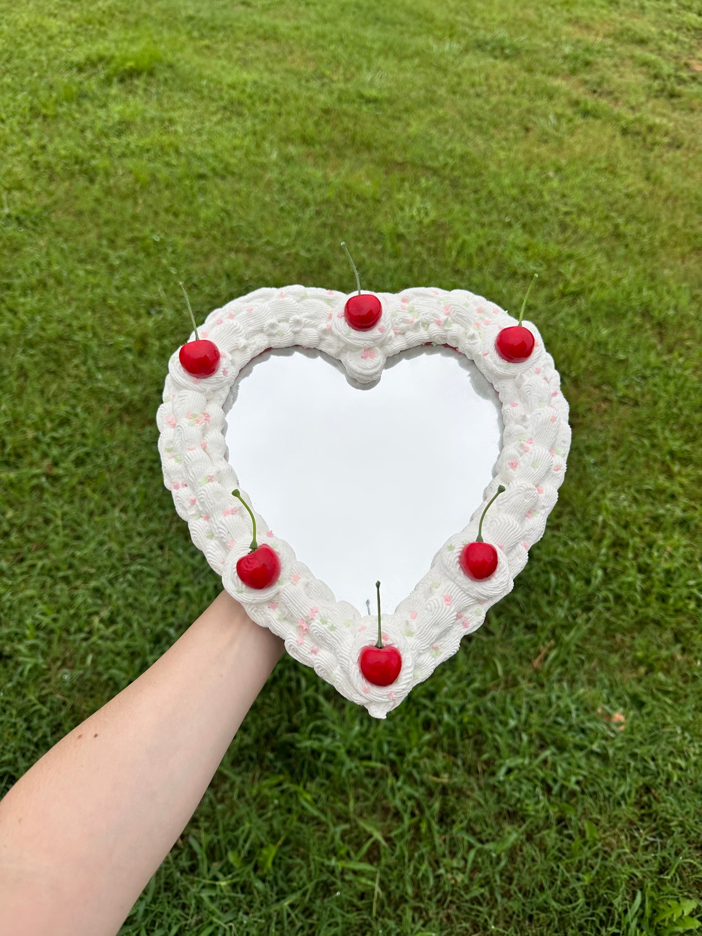 Fake Cake Heart Mirror