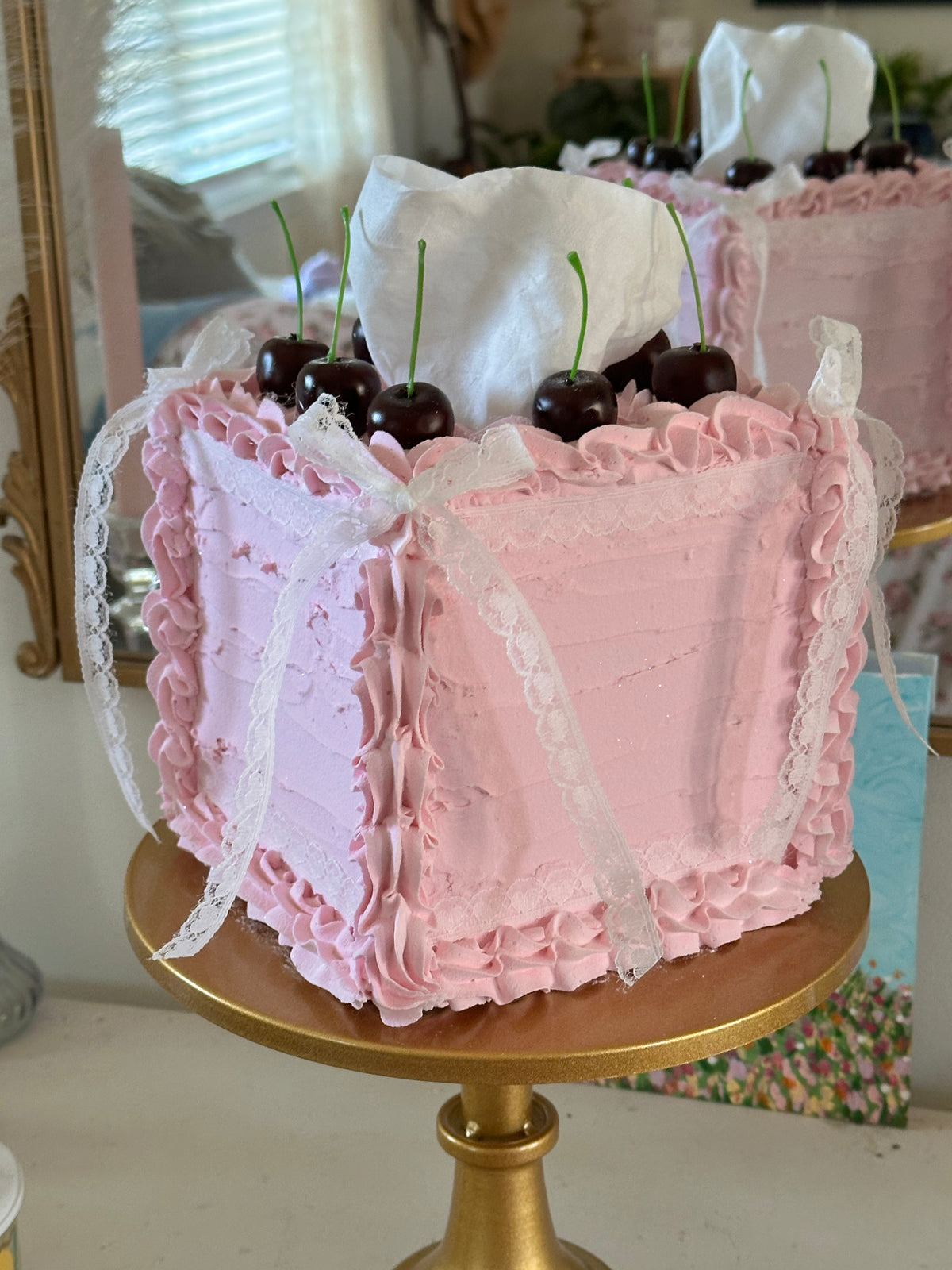 Lace Coquette Tissue Box Cover 🩰🎀