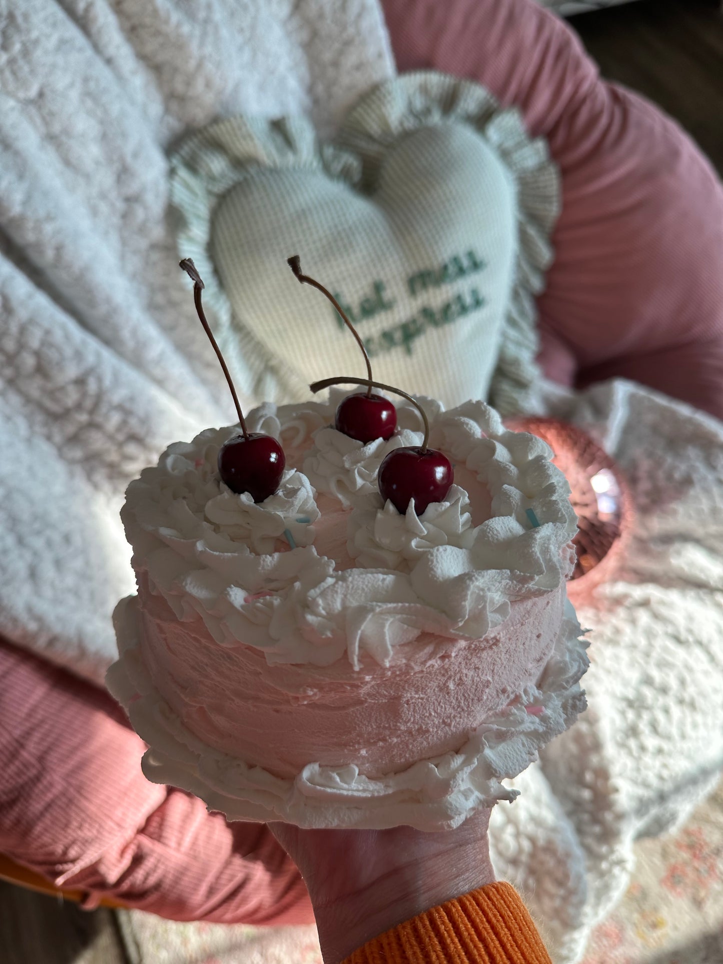 Small Pink Cake Decor🍒