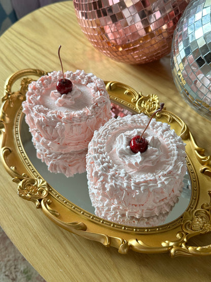 Ruffle Pink Cakes 🎂 (Set of 2)🍒