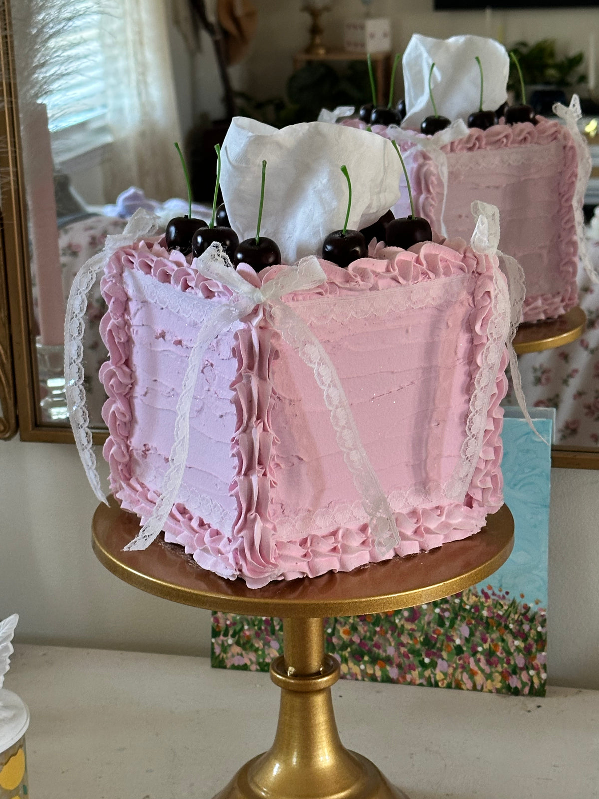 Lace Coquette Tissue Box Cover 🩰🎀