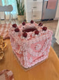Light Pink Faux Cake Tissue Box Cover