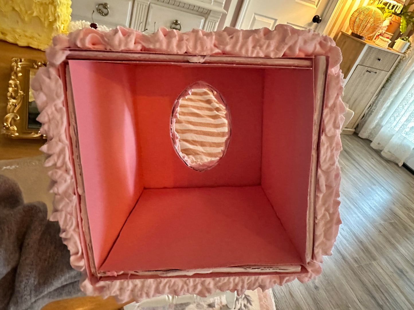 Light Pink Faux Cake Tissue Box Cover